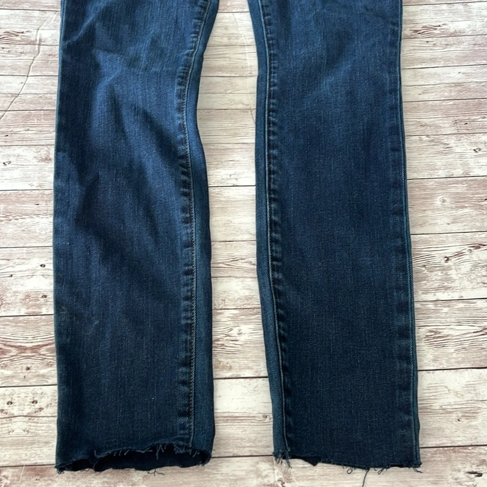 J Brand Dark Wash High Rise Raw Hem Skinny Jeans - Picture 4 of 10